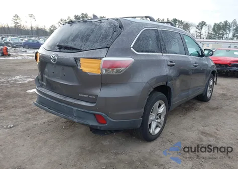 2016 Toyota Highlander Limited V6 z USA, uszkodzony, nr VIN 5TDDKRFH6GS335879